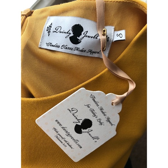 •SOLD• Dainty Jewells Midi Dress w/ Ruffles - Picture 3 of 4